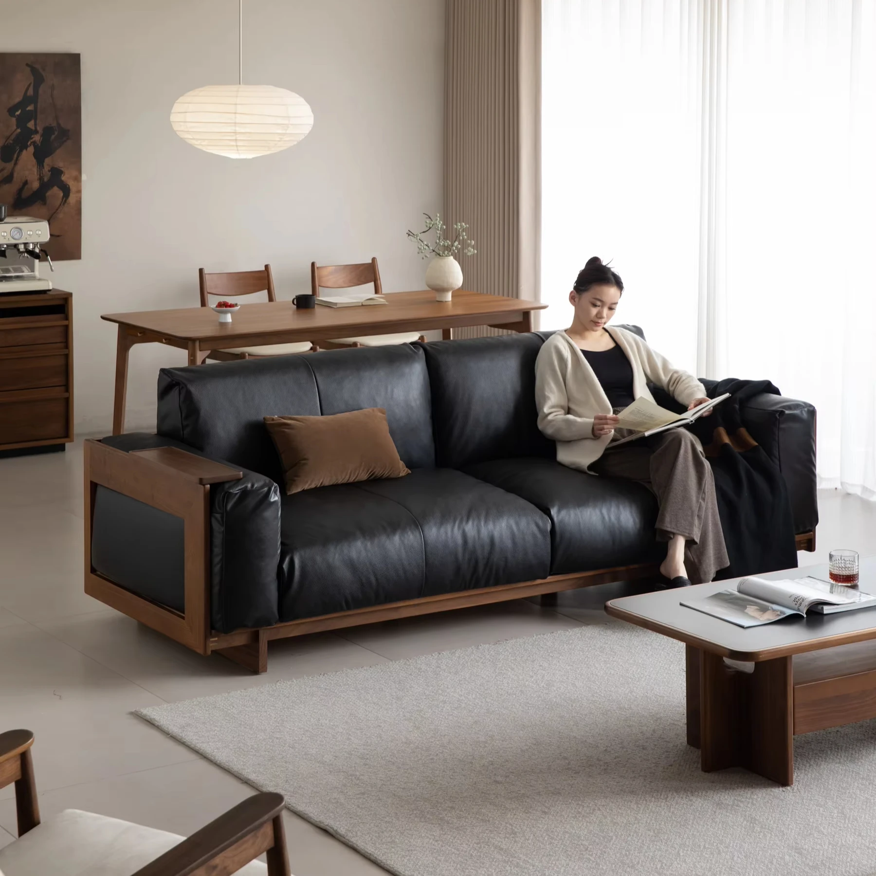 #Manufacturer Wholesale Nordic Modern Furniture Simple All Solid Wood Sofa Hotel Small Apartment Leather Sofa Set
#Manufacturer Wholesale Nordic Modern Furniture Simple All Solid Wood Sofa Hotel Small Apartment Leather Sofa Set