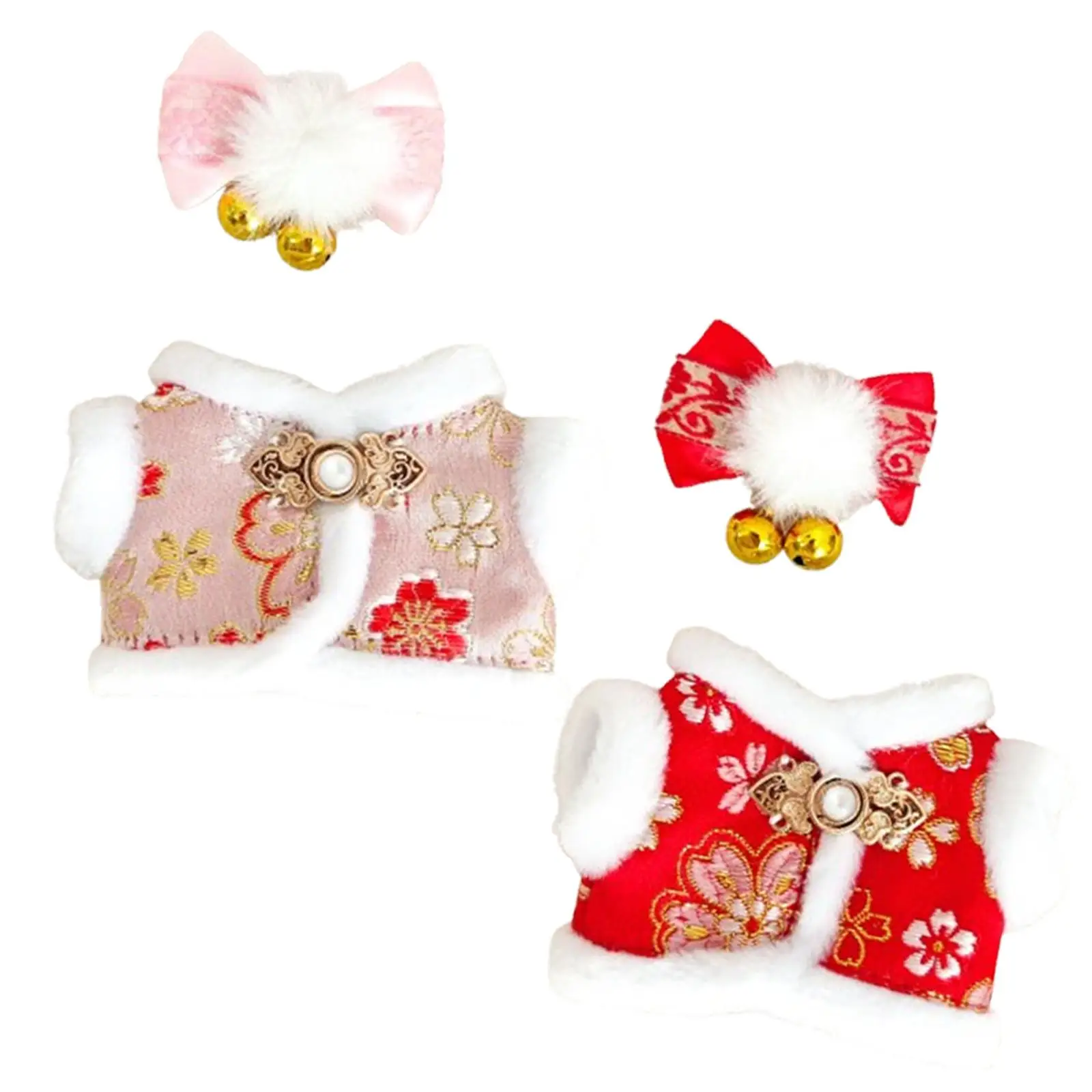 Plush Doll Clothes with Headwear Photo Props Stylish Soft Plush Doll Accessories Dress up Costumes Cartoon for 5.91inch Doll
Plush Doll Clothes with Headwear Photo Props Stylish Soft Plush Doll Accessories Dress up Costumes Cartoon for 5.91inch Doll