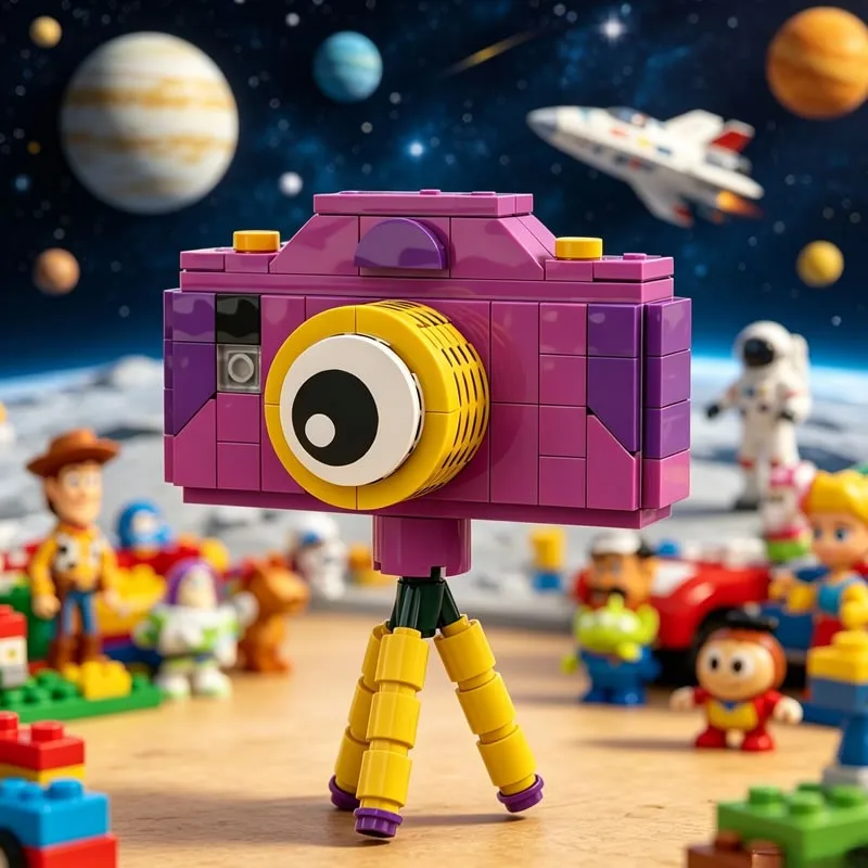 MOC Purple Camera Toy Model New Movie Charater Building Blocks TV Cartoon DIY Assembly Bricks Educational Collectible Toy Gift
MOC Purple Camera Toy Model New Movie Charater Building Blocks TV Cartoon DIY Assembly Bricks Educational Collectible Toy Gift