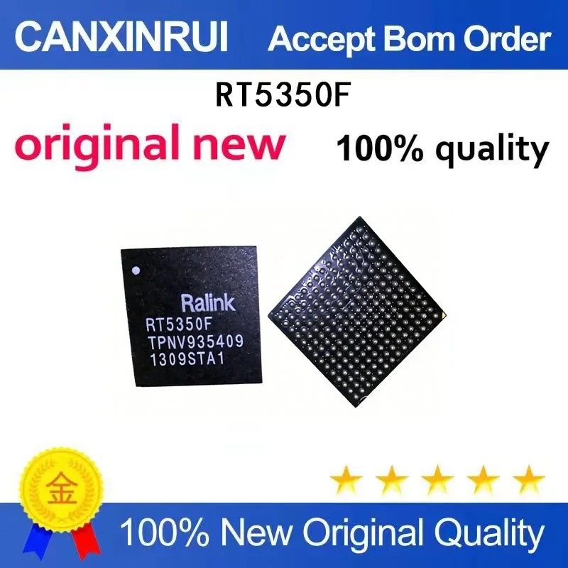 (5-100 pieces)Brand new original RT5350F RT5350 BGA wireless router chip IC in stock
(5-100 pieces)Brand new original RT5350F RT5350 BGA wireless router chip IC in stock