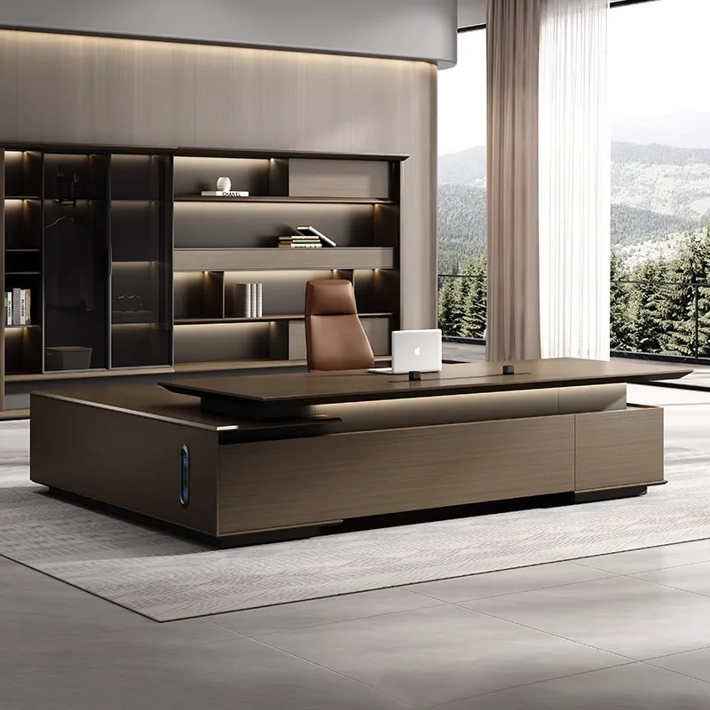 Boss Desk Boss Table Italian Minimalist Modern Light Luxury Big Desk Chairperson President Office Desk And Chair Combination
Boss Desk Boss Table Italian Minimalist Modern Light Luxury Big Desk Chairperson President Office Desk And Chair Combination