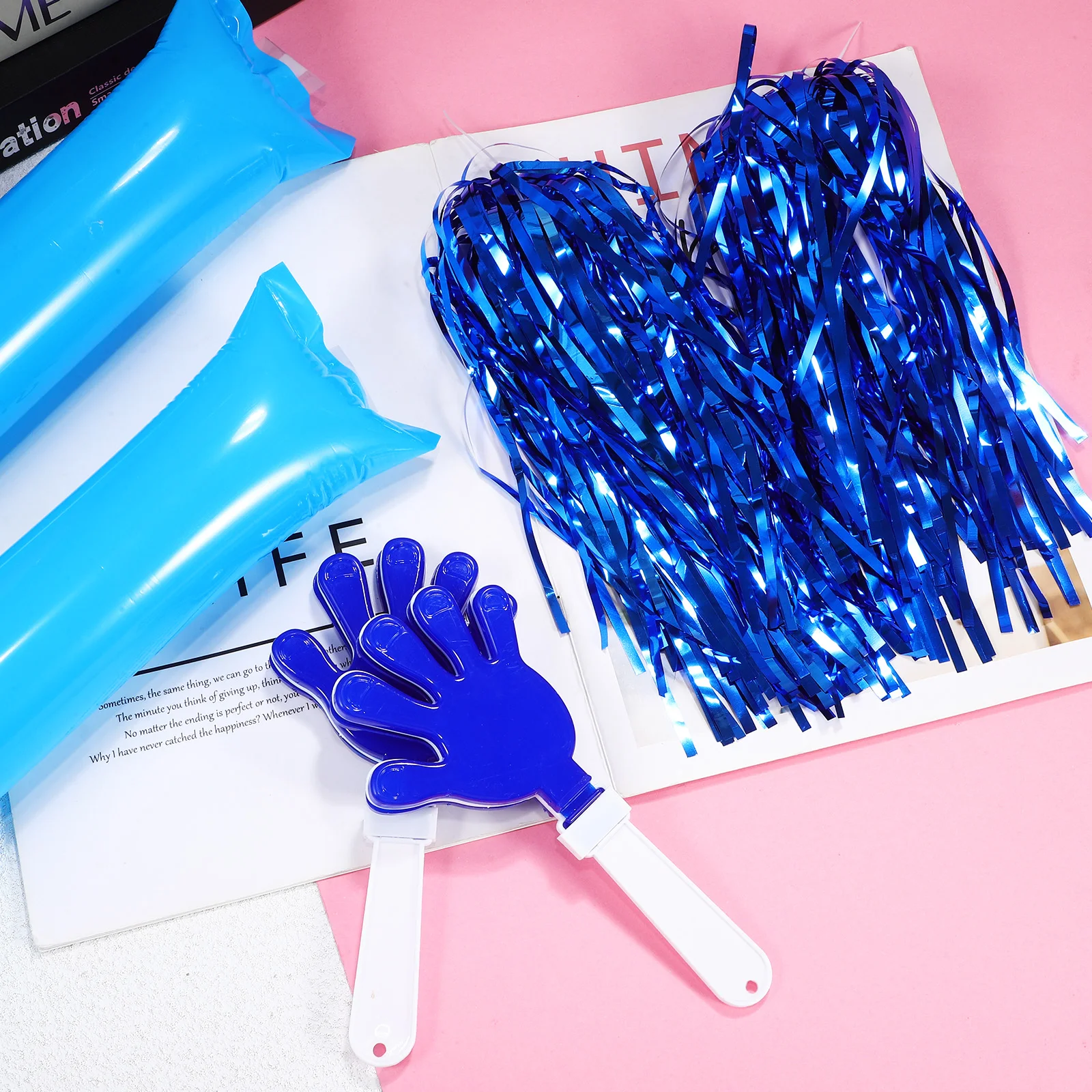 36 Pieces Cheerleading Suit Blue Inflatable Sticks Poms Clappers Noisemakers Sports Event Party Favors Team Supplies
36 Pieces Cheerleading Suit Blue Inflatable Sticks Poms Clappers Noisemakers Sports Event Party Favors Team Supplies