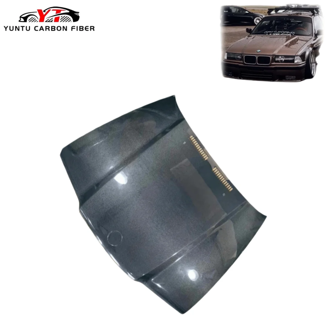 New OEM STYLE Carbon Fiber Hood Bonnet with Bolts for E36 2 Door 1992-1997 (Bolt-On)
New OEM STYLE Carbon Fiber Hood Bonnet with Bolts for E36 2 Door 1992-1997 (Bolt-On)