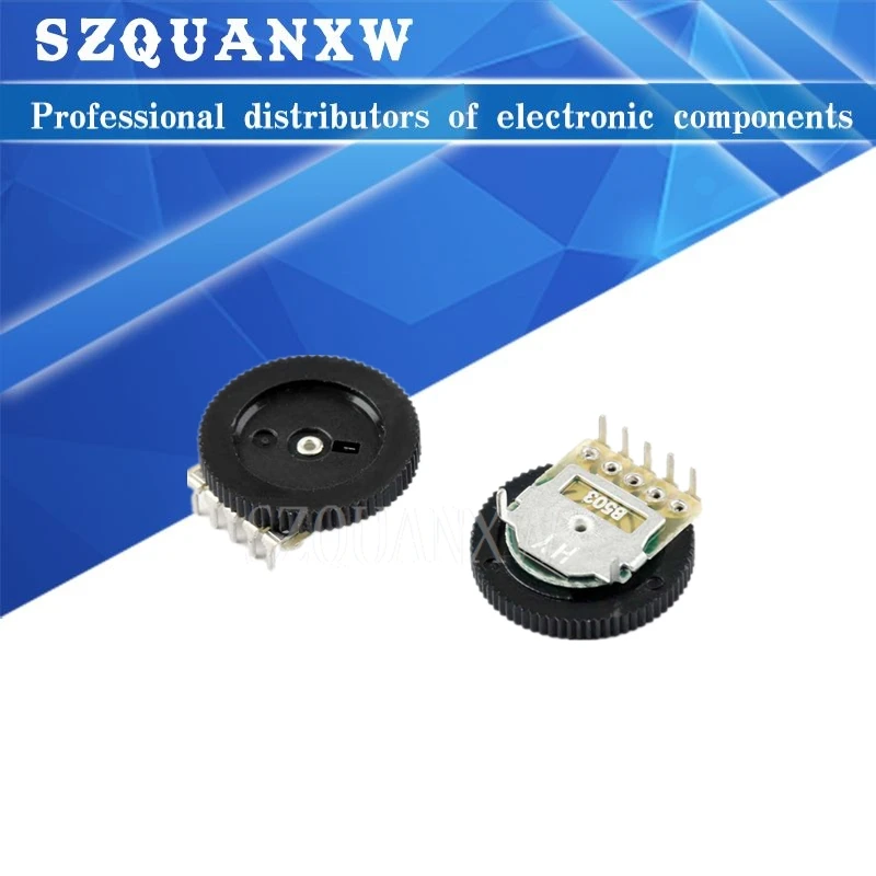 10pcs Double Dial Taper Volume Wheel Duplex potentiometer B102 B103 B203 B503 B104 1K 2K 5K 10K 20K 50K 100K 3Pin 5Pin 16*2mm
10pcs Double Dial Taper Volume Wheel Duplex potentiometer B102 B103 B203 B503 B104 1K 2K 5K 10K 20K 50K 100K 3Pin 5Pin 16*2mm
