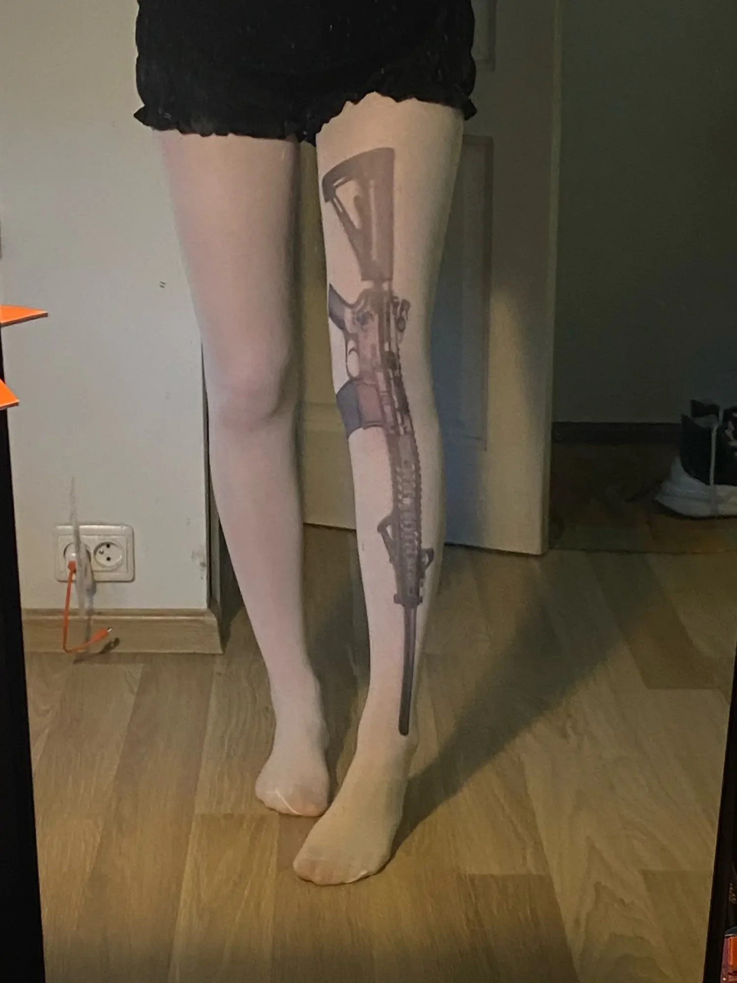 Y2K Letter Print Transparent Thin Tights for Women, Black White Punk Mesh Socks, Internet Celebrity JK Sexy Lingerie Hosiery
Y2K Letter Print Transparent Thin Tights for Women, Black White Punk Mesh Socks, Internet Celebrity JK Sexy Lingerie Hosiery