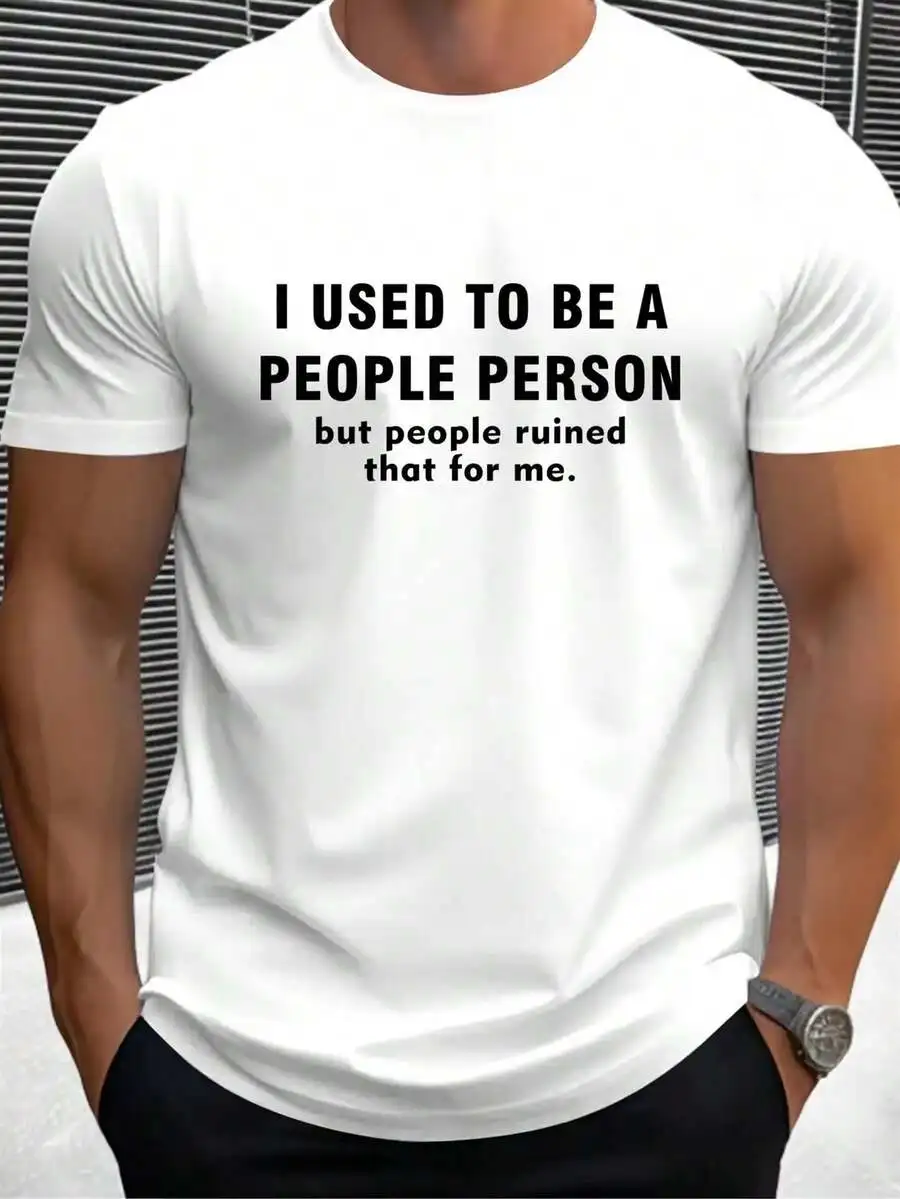 Mens Funny Sarcastic Graphic Tee - Bold Black Letter Print On White Crew Neck, Lightweight Breathable Fabric, Relaxed Fit
Mens Funny Sarcastic Graphic Tee - Bold Black Letter Print On White Crew Neck, Lightweight Breathable Fabric, Relaxed Fit