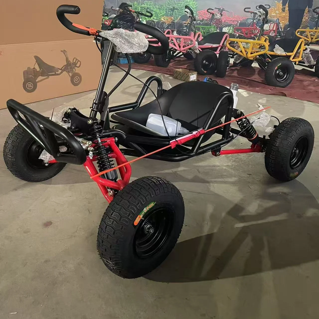Factory Wholesale 4 Wheel Go Kart 90CC 2 Stroke Engine 6Inch Wheels Disc Brake Offroad Racing Buggy Kart Adults Go-kart
Factory Wholesale 4 Wheel Go Kart 90CC 2 Stroke Engine 6Inch Wheels Disc Brake Offroad Racing Buggy Kart Adults Go-kart