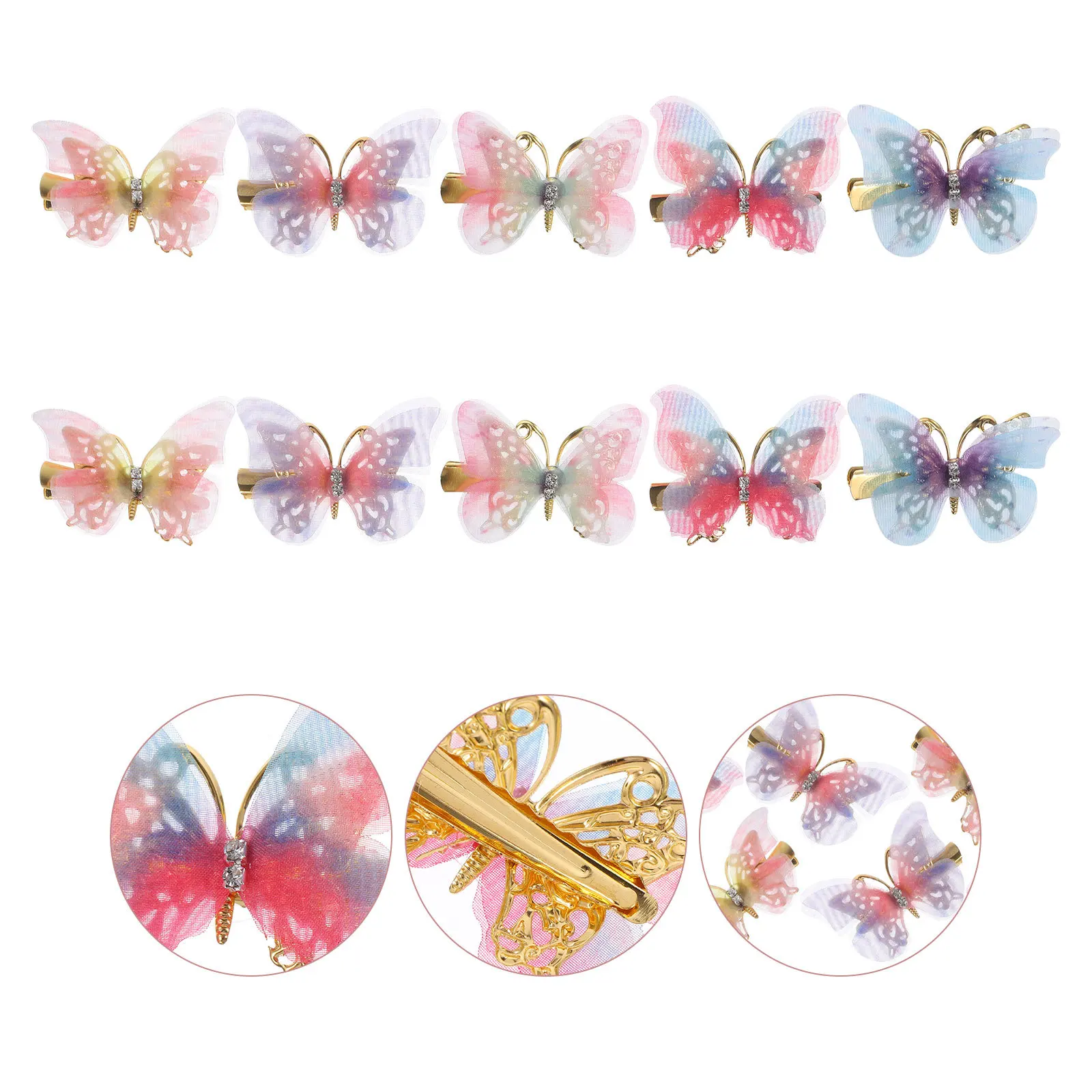 10Pcs Butterfly Hair Clips Small Hair Accessories Girls Hairpins Styling Tools for Birthday Baby Shower Cosplay
10Pcs Butterfly Hair Clips Small Hair Accessories Girls Hairpins Styling Tools for Birthday Baby Shower Cosplay