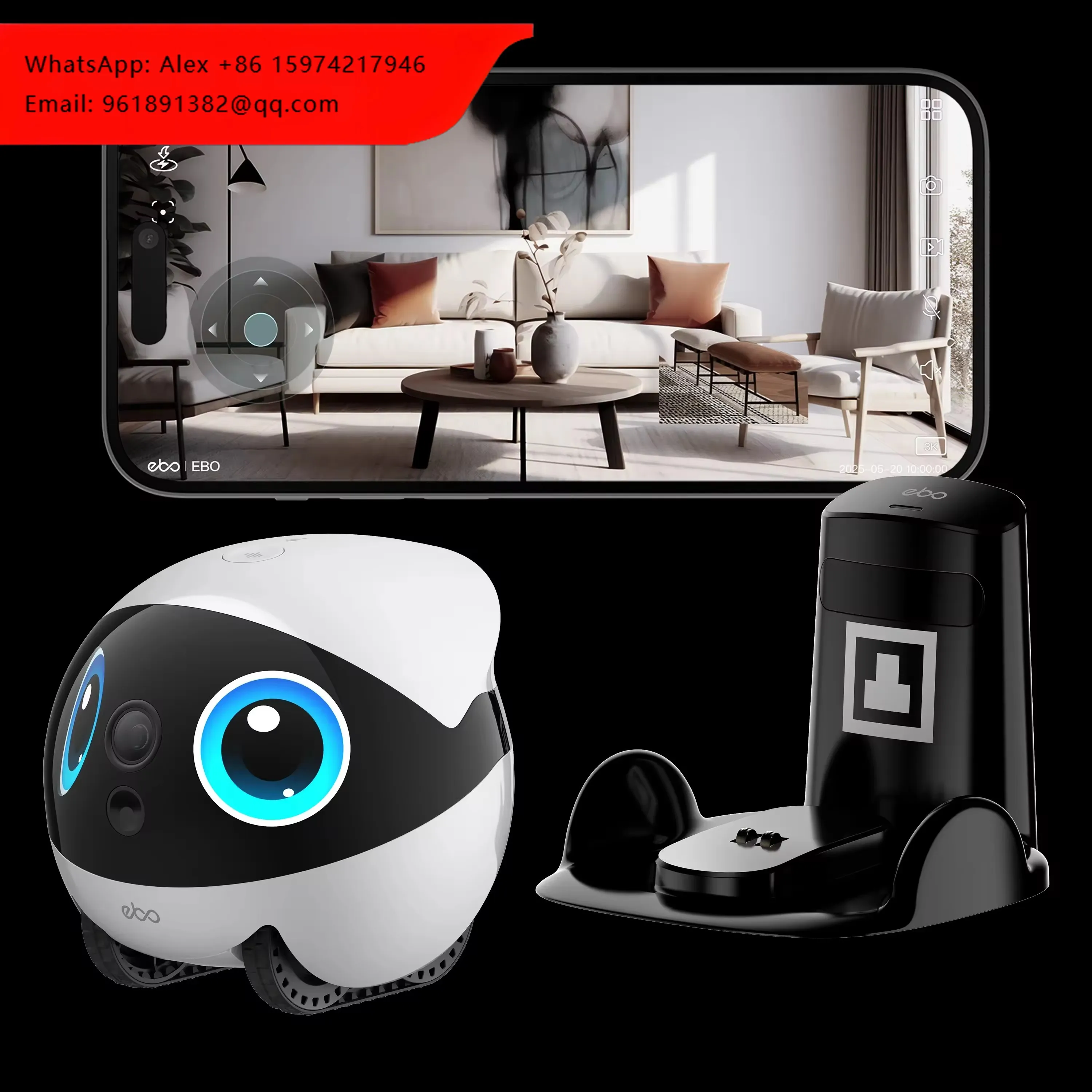 New Arrival Eco-friendly EBO AIR2 PLUS | Smart Companion Robot For Dogs With Plastic Material AI Obstacle Avoidance Video Calls
New Arrival Eco-friendly EBO AIR2 PLUS | Smart Companion Robot For Dogs With Plastic Material AI Obstacle Avoidance Video Calls