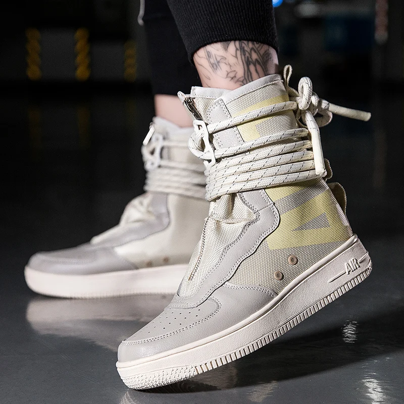 White High Top ort Boots Men's Large Size 45 Thi Laces Thi Bot Heightening Men's Plimsolls High Top Casual Couple...
White High Top ort Boots Men's Large Size 45 Thi Laces Thi Bot Heightening Men's Plimsolls High Top Casual Couple...