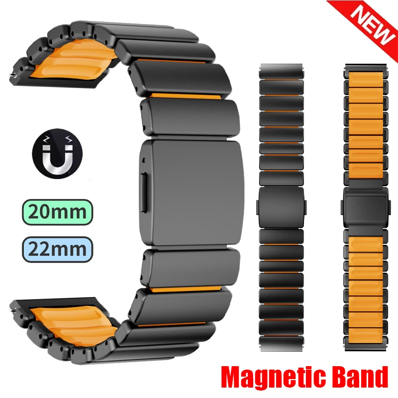 20/22mm Silicone Metal Band for Huawei Watch GT6Pro GT5/4 46mm Watch 5 Ultimate Luxury Rubber Strap For Amazfit Balance Active 2
20/22mm Silicone Metal Band for Huawei Watch GT6Pro GT5/4 46mm Watch 5 Ultimate Luxury Rubber Strap For Amazfit Balance Active 2