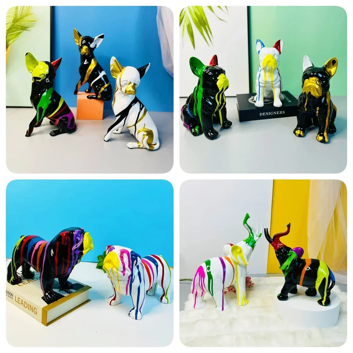 Creative Art Splash Color Walking Method Dog Fighting Resin Artifact Decoration Home Indoor Desktop Office Decoration Gift
Creative Art Splash Color Walking Method Dog Fighting Resin Artifact Decoration Home Indoor Desktop Office Decoration Gift