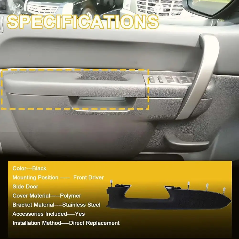 Front Door Armrest Window Switch Panel Bracket For 2010-2014 Chevy GMC 22818465 22818467 22822910 23402966 Repair Support P C4N5
Front Door Armrest Window Switch Panel Bracket For 2010-2014 Chevy GMC 22818465 22818467 22822910 23402966 Repair Support P C4N5