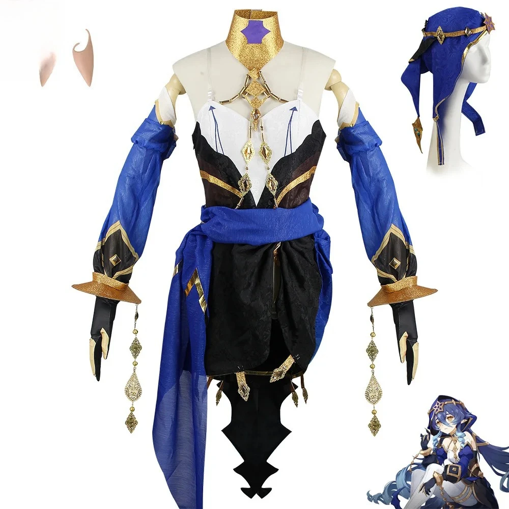 Genshin Impact Layla Cosplay Full Set -Women Teens Stretchy Starry Sky Pajama-Style Outfit Anime Convention Photoshoot Halloween
Genshin Impact Layla Cosplay Full Set -Women Teens Stretchy Starry Sky Pajama-Style Outfit Anime Convention Photoshoot Halloween