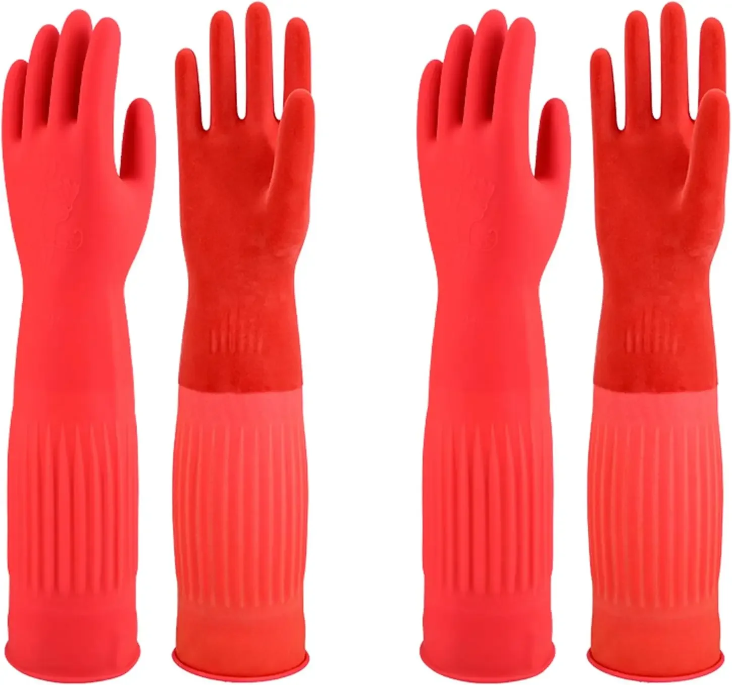 Heat Resistant Dishwashing Gloves, 18" Long, 2 Pairs Medium, Kitchen Cleaning
Heat Resistant Dishwashing Gloves, 18" Long, 2 Pairs Medium, Kitchen Cleaning