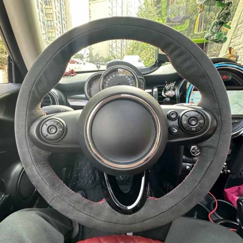 Braid Car Steering Wheel Cover Wrap Hand Sewing Comfortable Suede Leather For Mini Cooper S JCW F54 F55 F56 F57 F60 Countryman
Braid Car Steering Wheel Cover Wrap Hand Sewing Comfortable Suede Leather For Mini Cooper S JCW F54 F55 F56 F57 F60 Countryman