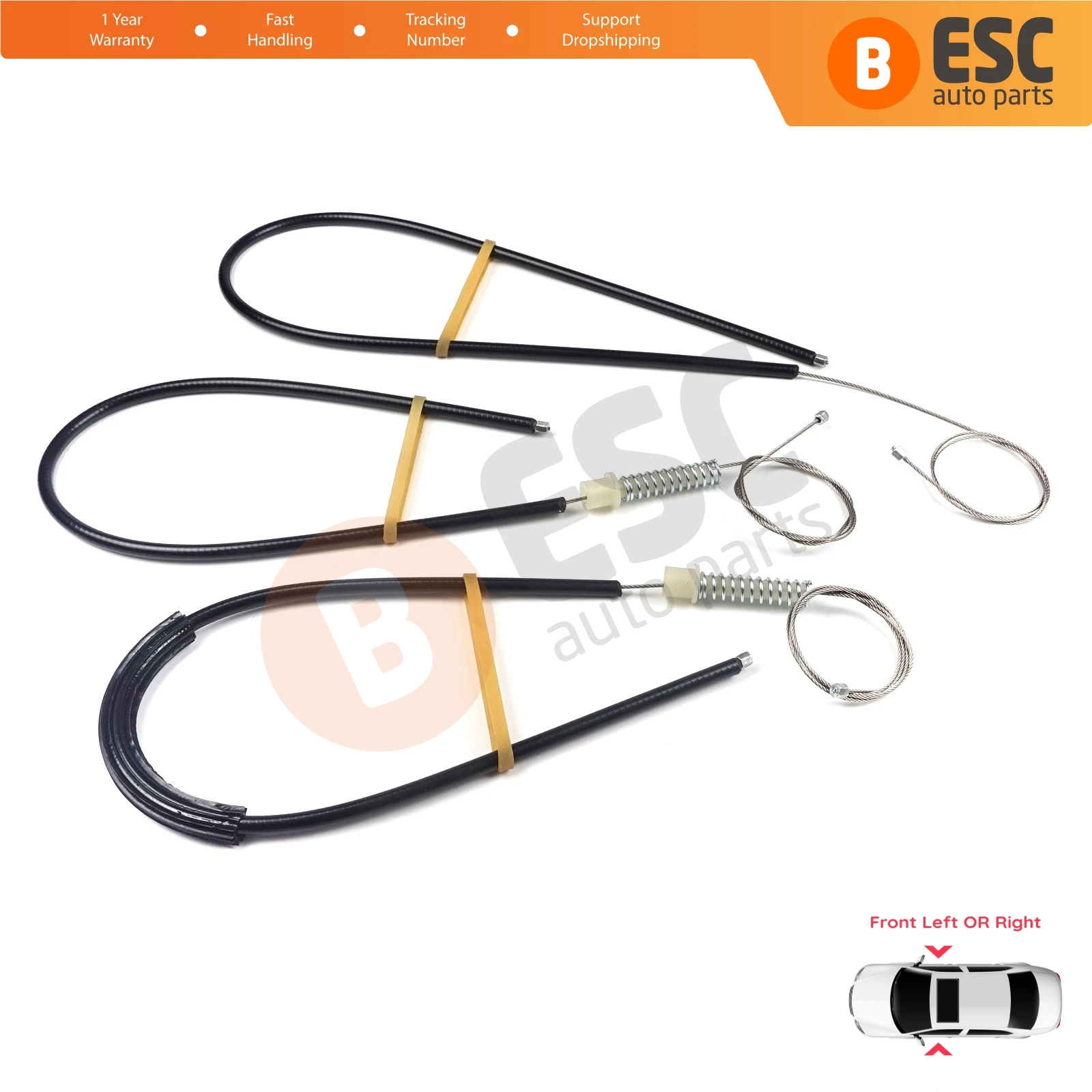 EWR1055 Power Window Lifter Regulator Repair Set Front Left or Right Door for Smart Roadster 452 2003-2005 Coupe Convertible
EWR1055 Power Window Lifter Regulator Repair Set Front Left or Right Door for Smart Roadster 452 2003-2005 Coupe Convertible