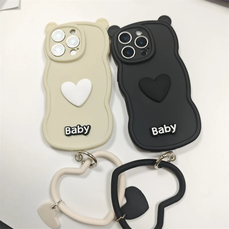 Cute 3D Love Silicone Phone Case For iPhone 16 15 14 Pro Max Plus 13 12 11 Pro Max XS XR Soft Silicone Love Handheld Rope Cover
Cute 3D Love Silicone Phone Case For iPhone 16 15 14 Pro Max Plus 13 12 11 Pro Max XS XR Soft Silicone Love Handheld Rope Cover