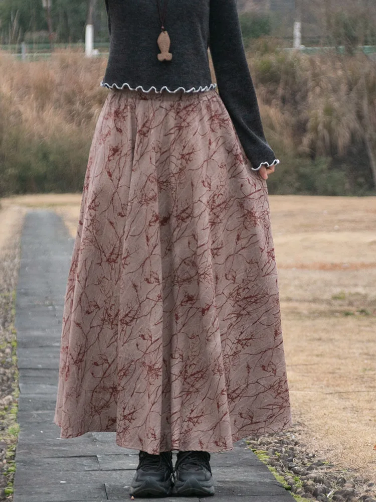 TIYIHAILEY Long Maxi Women Cotton And Linen Print Skirts Big Hem New Fashion A-line Elastic High Waist 2025
TIYIHAILEY Long Maxi Women Cotton And Linen Print Skirts Big Hem New Fashion A-line Elastic High Waist 2025
