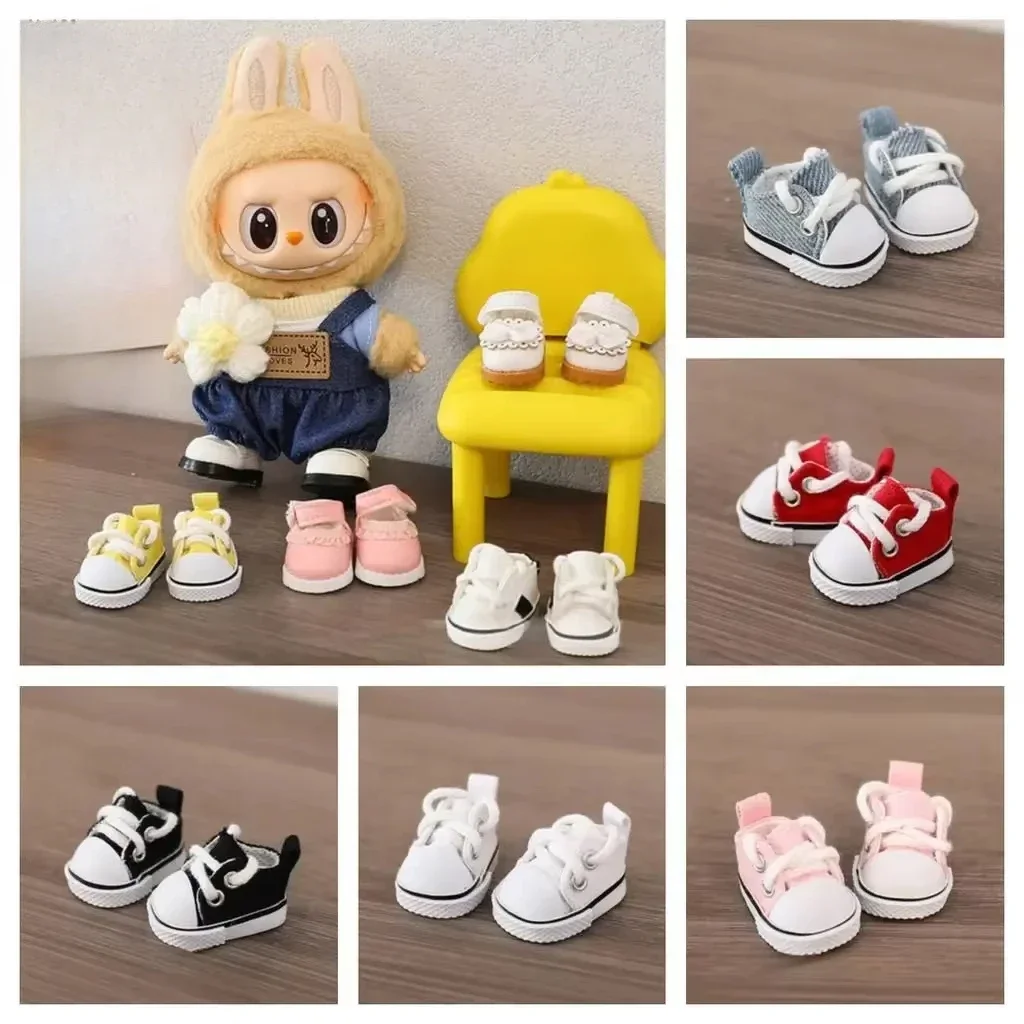 (Only shoes)For LABUBU 17cm Cotton Dolls Shoes Toys Casual Sports Shoes Dolls Accessories for labubu outfits
(Only shoes)For LABUBU 17cm Cotton Dolls Shoes Toys Casual Sports Shoes Dolls Accessories for labubu outfits