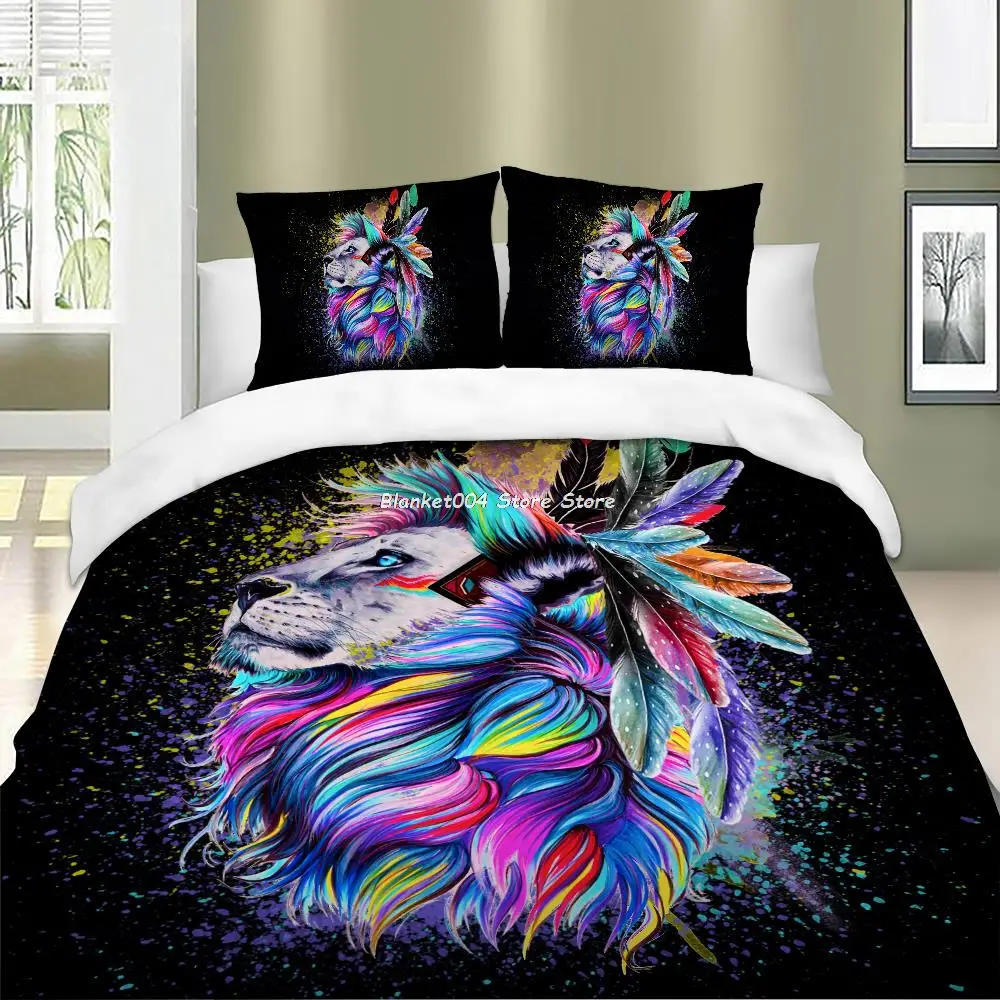 3D Lion Bedding Set Cartoon Single Double Queen King Duvet Cover Set Twin Full Bedclothes For Children Kid Adult
3D Lion Bedding Set Cartoon Single Double Queen King Duvet Cover Set Twin Full Bedclothes For Children Kid Adult