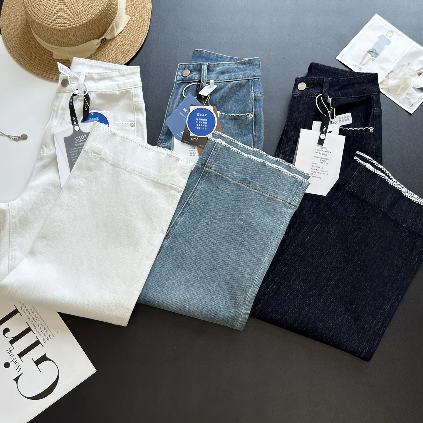 Прямые джинсы для ног и мам с высокой талией, эластичные свободные широкие джинсовые брюки с девятью точками для маленьких звеньев, женская мода
Прямые джинсы для ног и мам с высокой талией, эластичные свободные широкие джинсовые брюки с девятью точками для маленьких звеньев, женская мода