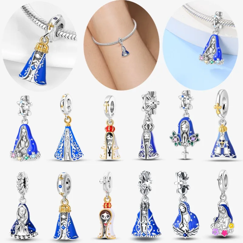 Our Lady Series 925 Pure Silver Aparecida Pendant, Women's Original Bracelet
Our Lady Series 925 Pure Silver Aparecida Pendant, Women's Original Bracelet