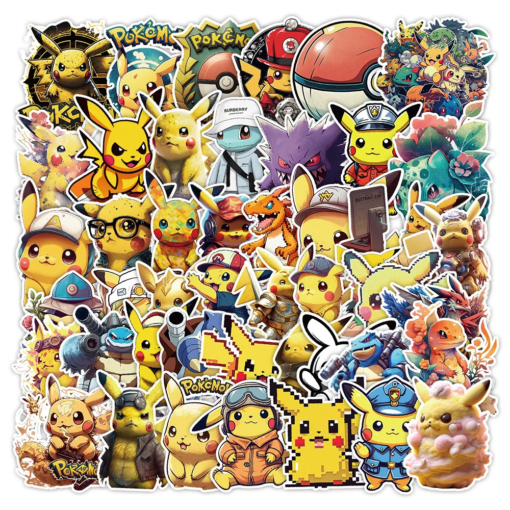 10/30/50pcs Pokemon Pikachu Anime Stickers Cute Cartoon Decals for Kids Toys DIY Notebook Laptop Suitcase Cool Graffiti Sticker
10/30/50pcs Pokemon Pikachu Anime Stickers Cute Cartoon Decals for Kids Toys DIY Notebook Laptop Suitcase Cool Graffiti Sticker