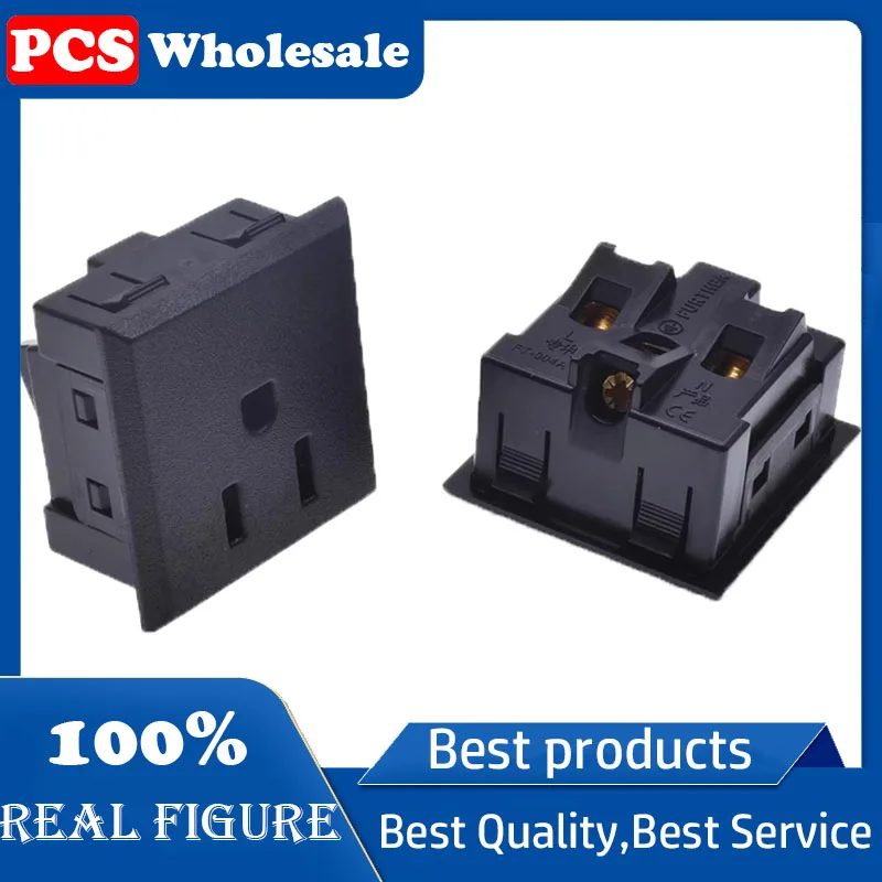 American standard card embedded 10A three-hole module with protection door American gauge cabinet power socket 40.5*42.5mm
American standard card embedded 10A three-hole module with protection door American gauge cabinet power socket 40.5*42.5mm