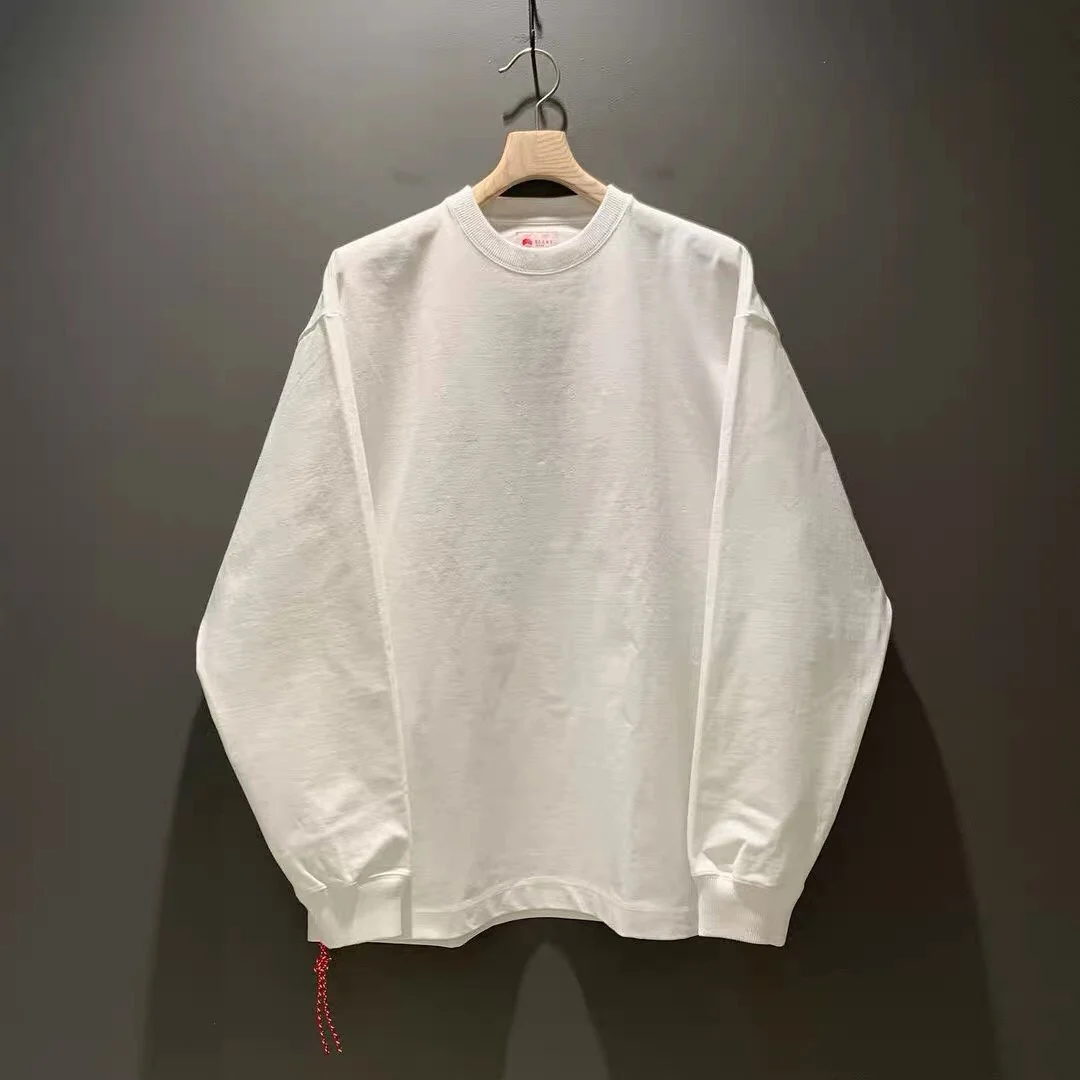 Loose Long Sve T-irt ARMOR MADN Japan Retro Heavyweight Red Rope Pure Color Base Layer Cotton Casual ex Tee
Loose Long Sve T-irt ARMOR MADN Japan Retro Heavyweight Red Rope Pure Color Base Layer Cotton Casual ex Tee