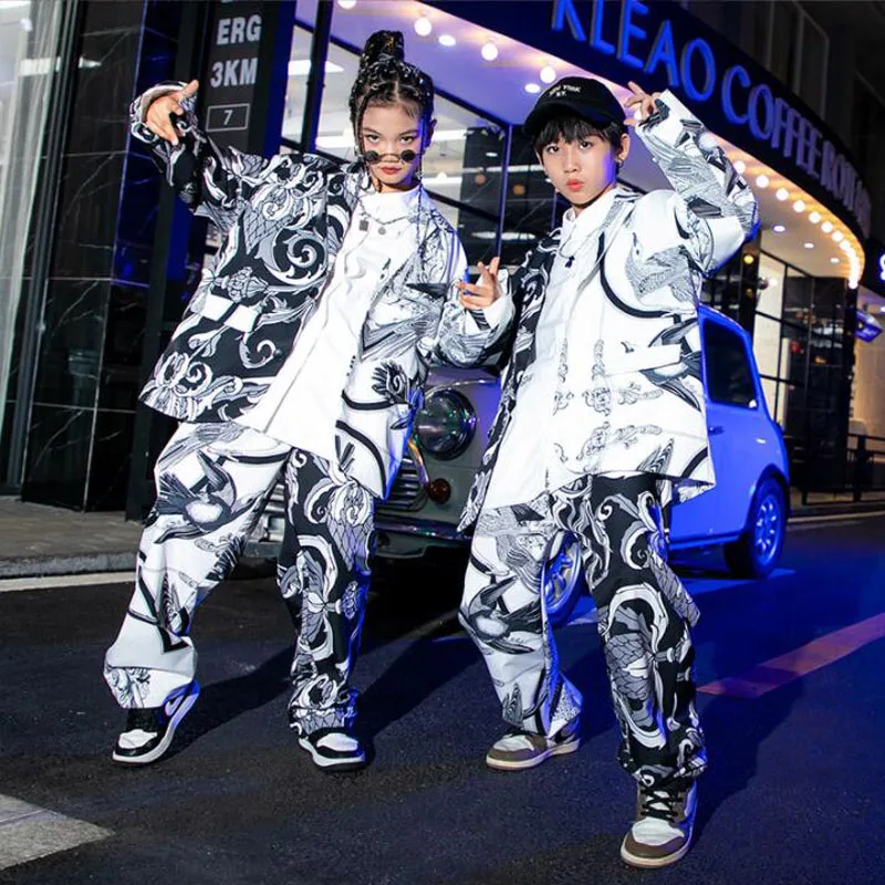 Детские наряды в стиле K-POP, одежда в стиле хип-хоп, свободное Женское пальто, уличные брюки для девочек и мальчиков, костюм для джазовых танцев, одежда, наряды
Детские наряды в стиле K-POP, одежда в стиле хип-хоп, свободное Женское пальто, уличные брюки для девочек и мальчиков, костюм для джазовых танцев, одежда, наряды