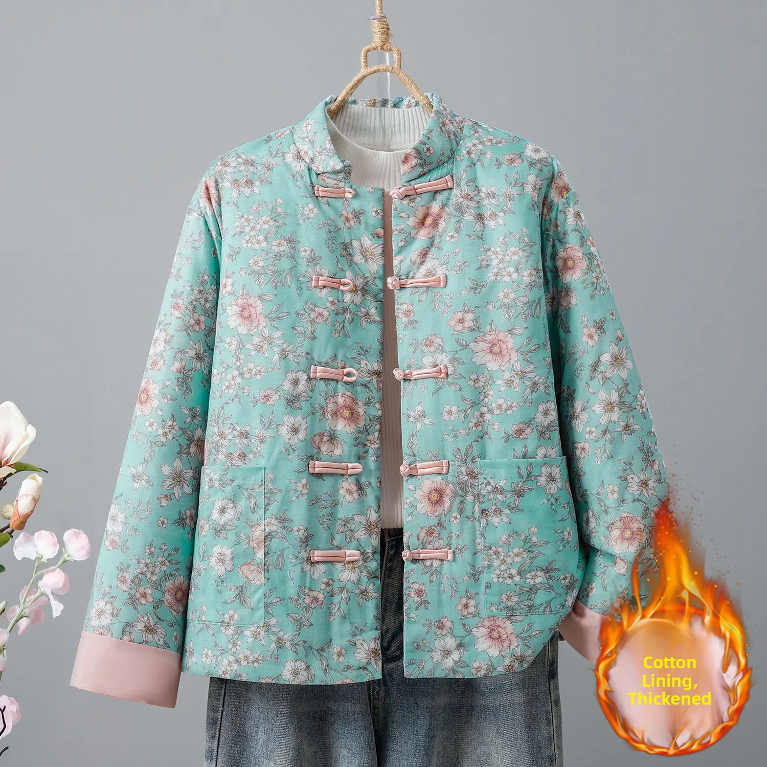Thiened из чистого хлопка, теплая куртка для женщин, зимнее новое пальто с цветочным принтом, удобное длинное пальто прямого кроя
Thiened из чистого хлопка, теплая куртка для женщин, зимнее новое пальто с цветочным принтом, удобное длинное пальто прямого кроя