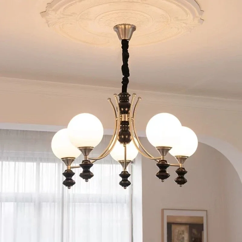 Magic Bean Japanese Wabi Wind Dining Room Chandelier Vintage French Walnut Living Room Bedroom Chandelier
Magic Bean Japanese Wabi Wind Dining Room Chandelier Vintage French Walnut Living Room Bedroom Chandelier
