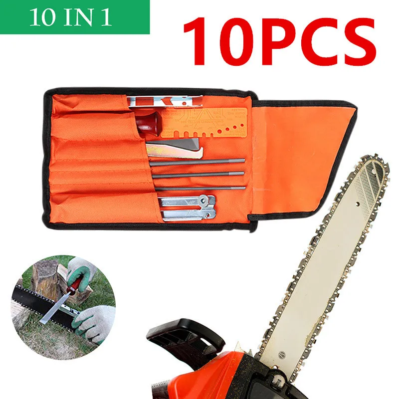 10-11-12PCS Chainsaw File Kit Chain Saw Sharpening Tool Set Steel File Kit with Storage Bag for Chain Saw Maintenance Tool Kit
10-11-12PCS Chainsaw File Kit Chain Saw Sharpening Tool Set Steel File Kit with Storage Bag for Chain Saw Maintenance Tool Kit