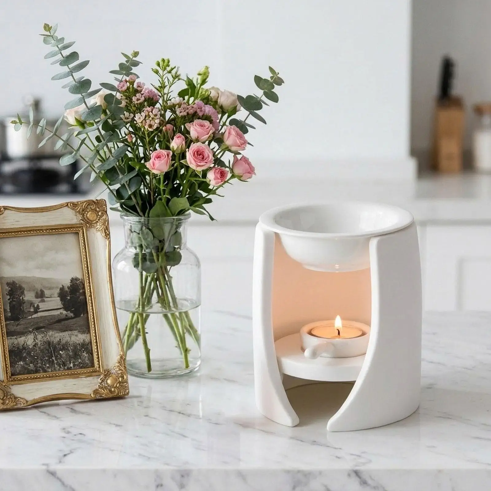 Essential Oil Burner Porcelain Oil Diffuser Multipurpose Candle Tealight Holder for SPA Meditation Bathroom Housewarming Gift
Essential Oil Burner Porcelain Oil Diffuser Multipurpose Candle Tealight Holder for SPA Meditation Bathroom Housewarming Gift
