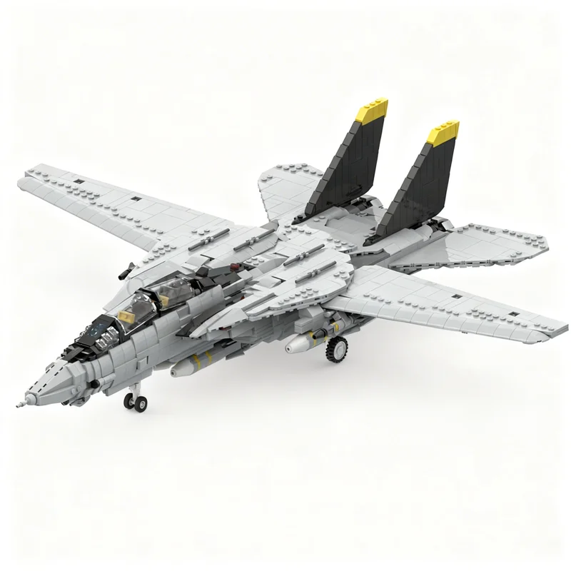 2276PCS MOC Creative Model F 14 Tomcat DIY Assembly Building Blocks Home Decor Display Birthday Gift Collectible Display Gift
2276PCS MOC Creative Model F 14 Tomcat DIY Assembly Building Blocks Home Decor Display Birthday Gift Collectible Display Gift