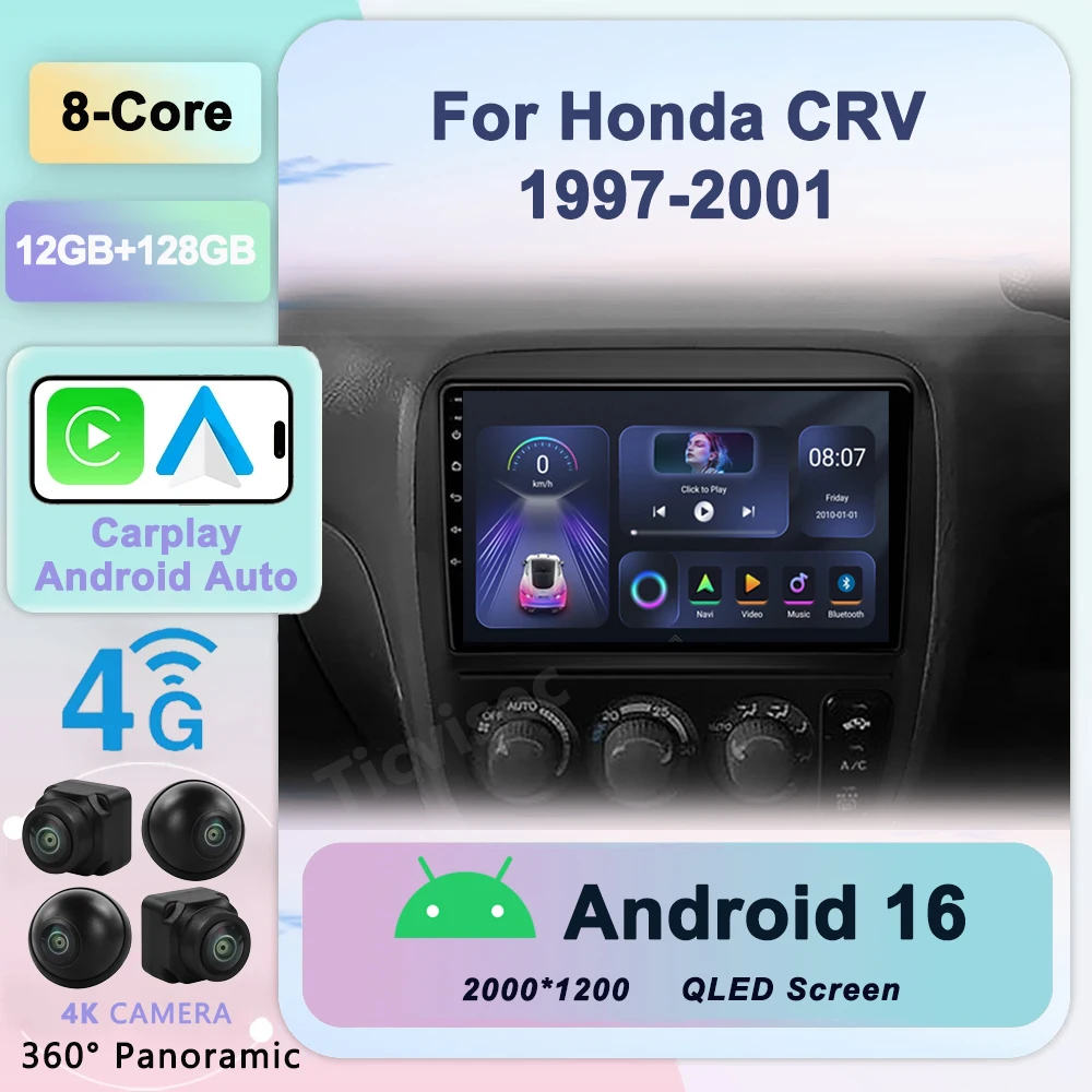 DSP Autoradio Android For Honda CRV CR-V 3 1997-2001 Car Multimedia Radio GPS Navigation Stereo Audio Players 8 Core WIFI
DSP Autoradio Android For Honda CRV CR-V 3 1997-2001 Car Multimedia Radio GPS Navigation Stereo Audio Players 8 Core WIFI
