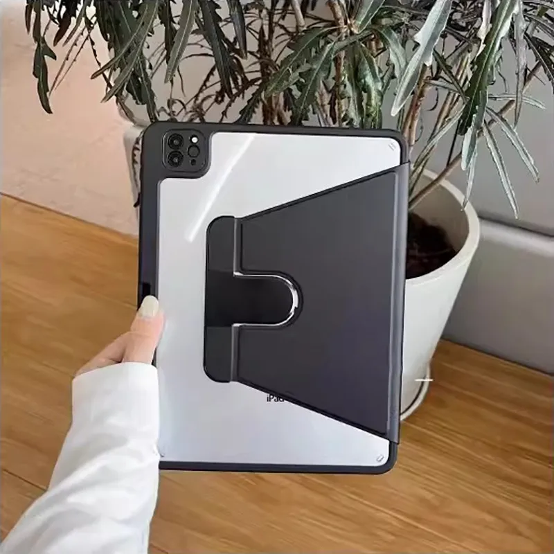 With Pen Slot For iPad Air 2 1 9.7 6th 5th 10th 10.9 Air5 Air4 10.2 9th 8 7th Air 3 Mini 6 5 4 Rotation Acrylic Tablet Case
With Pen Slot For iPad Air 2 1 9.7 6th 5th 10th 10.9 Air5 Air4 10.2 9th 8 7th Air 3 Mini 6 5 4 Rotation Acrylic Tablet Case