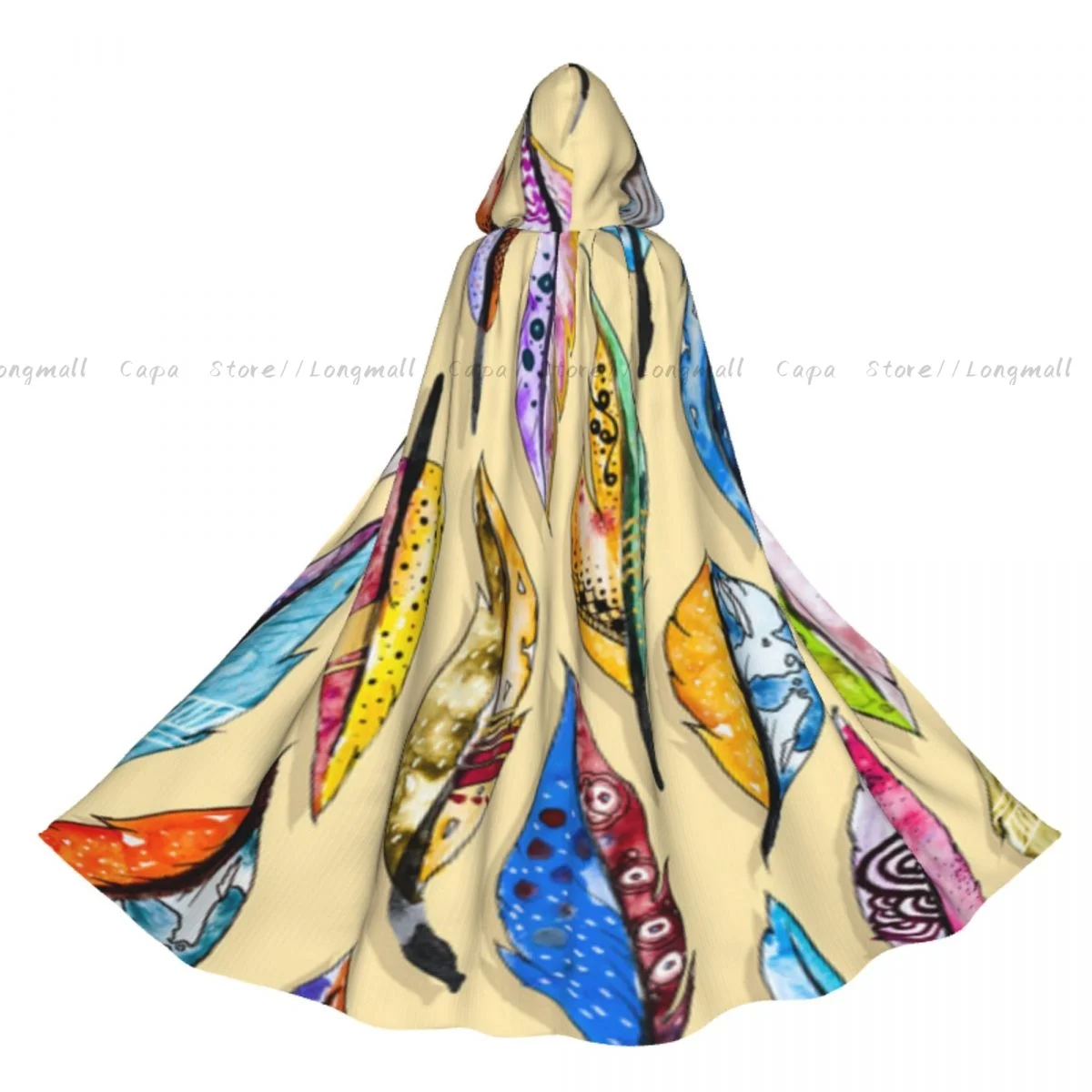 Watercolor Feathers Pattern Hooded Cloak Coat Halloween Cosplay Costume Vampire Devil Wizard Cape Gown Party
Watercolor Feathers Pattern Hooded Cloak Coat Halloween Cosplay Costume Vampire Devil Wizard Cape Gown Party