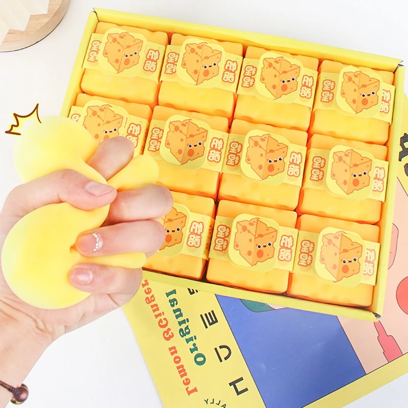 Schylling Squishy Square Cheese Squeeze Toys Slow Rebound Push Stress Relief Sensory Toy Soft Butter Cheese Fidget Toy Christmas Present
Schylling Squishy Square Cheese Squeeze Toys Slow Rebound Push Stress Relief Sensory Toy Soft Butter Cheese Fidget Toy Christmas Present