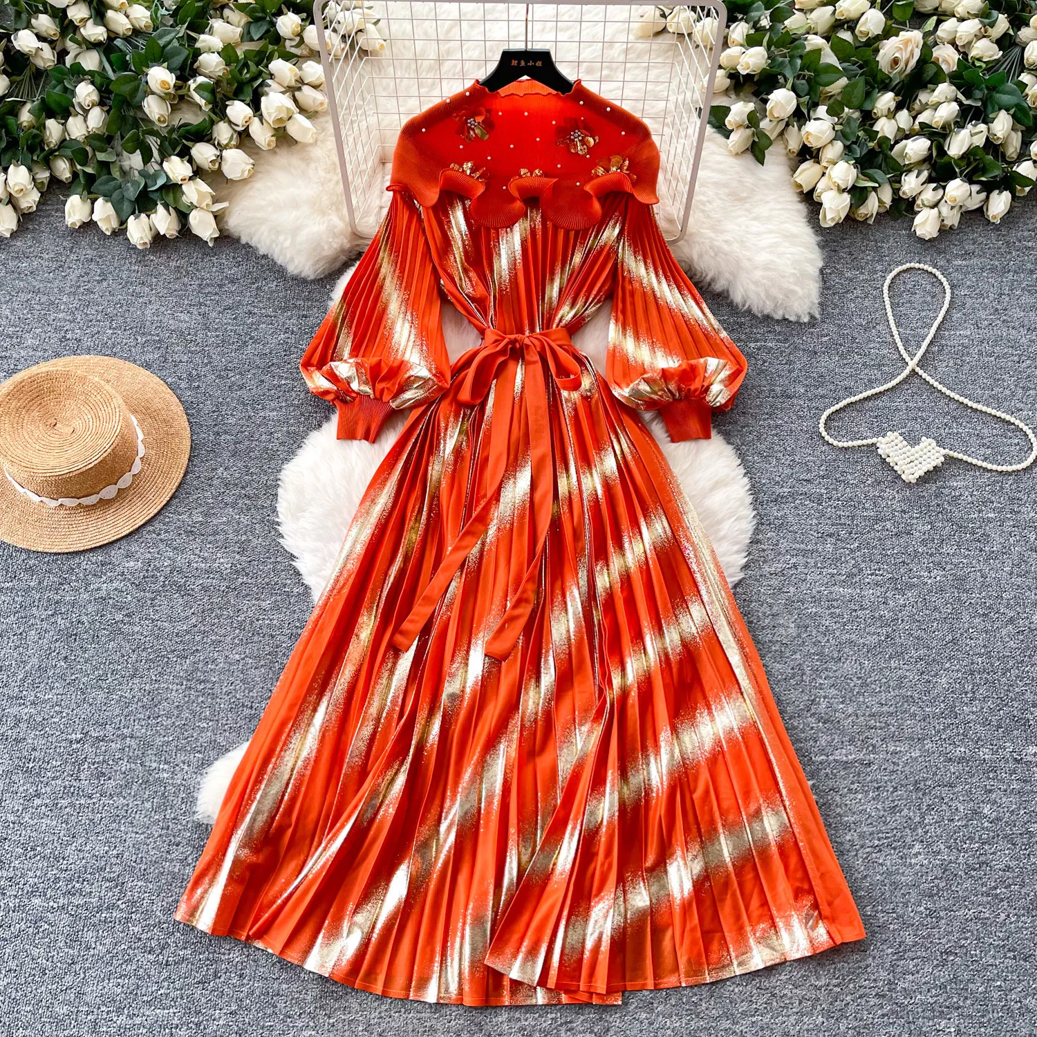 Long Dress Women Dresses A Line Vestidos Y2k Streetwear Tight Waist Slim Fit Lantern Sleeve Print Elegant Party Night Work 2026
Long Dress Women Dresses A Line Vestidos Y2k Streetwear Tight Waist Slim Fit Lantern Sleeve Print Elegant Party Night Work 2026
