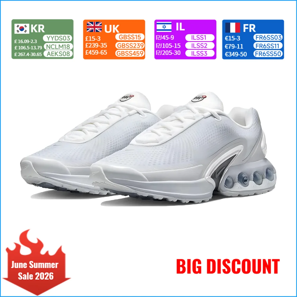 Nike AIR MAX Dn Women's Shoes - Casual Comfortable Breathable Cushioning Support Running Shoes FJ3145-100
Nike AIR MAX Dn Women's Shoes - Casual Comfortable Breathable Cushioning Support Running Shoes FJ3145-100