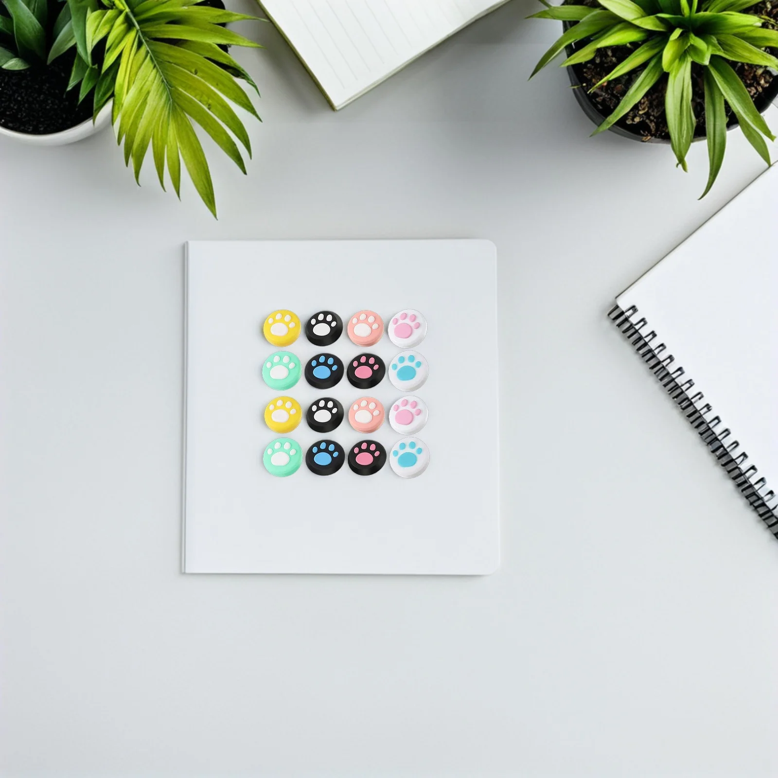 16Pcs Paw Pattern Joystick Cover Soft Silicone Thumb Grips Protective Caps Non Slip Game Controller Analog Stick Cover
16Pcs Paw Pattern Joystick Cover Soft Silicone Thumb Grips Protective Caps Non Slip Game Controller Analog Stick Cover