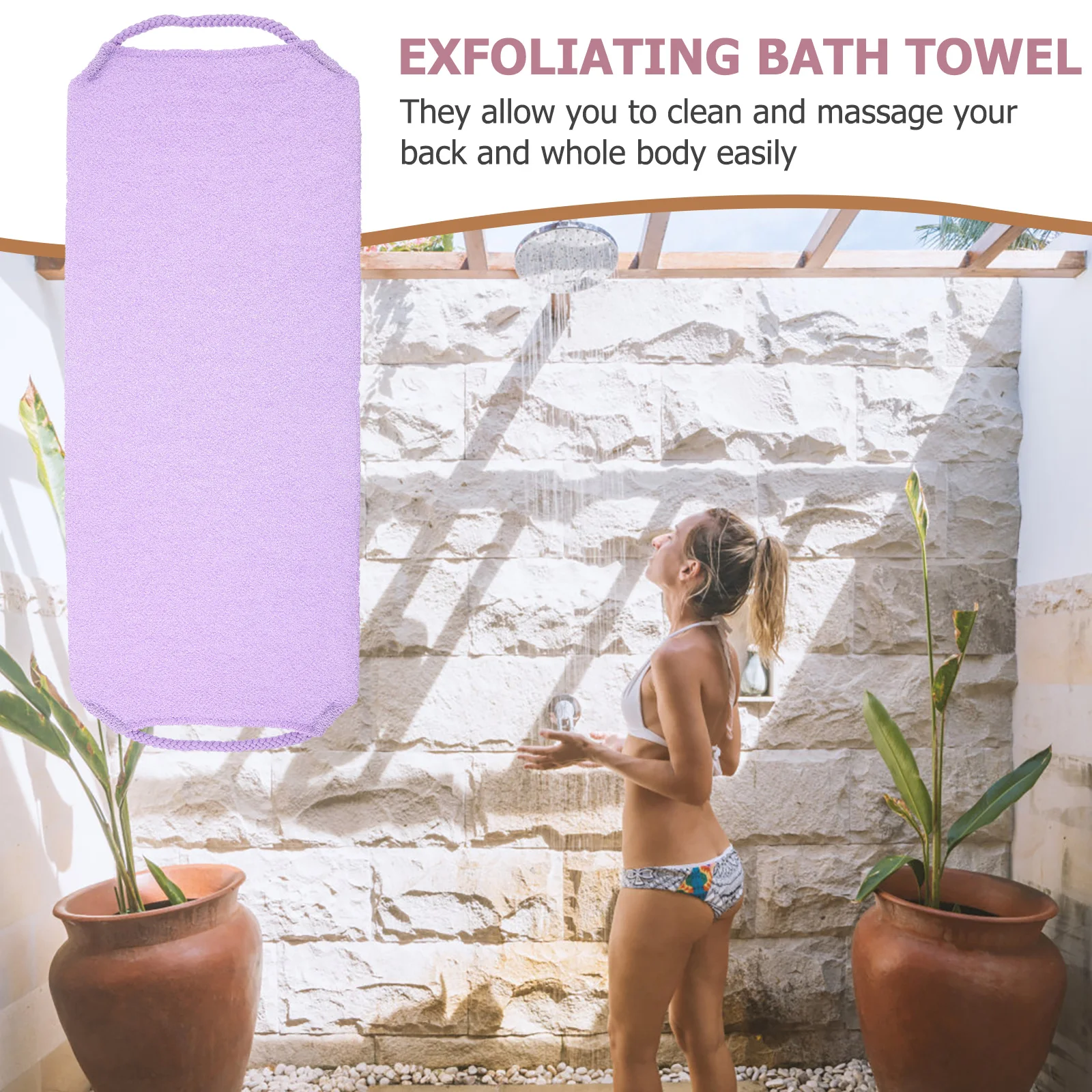 Exfoliating Bath Towel Back Scrubber Body Straps Shower Strip Premium Material Durable Pores Massage Hard Areas Rich
Exfoliating Bath Towel Back Scrubber Body Straps Shower Strip Premium Material Durable Pores Massage Hard Areas Rich