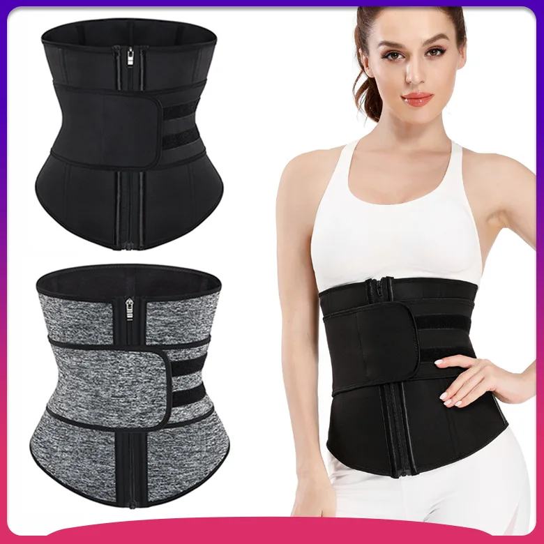 New sports corset unisex zipper waist seal fitness sweat belly belt Velcro belt neoprene
New sports corset unisex zipper waist seal fitness sweat belly belt Velcro belt neoprene