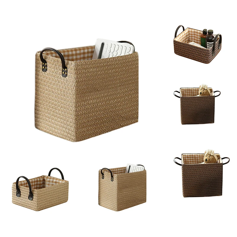 ABWR-Woven Storage Baskets Box Foldable Storage Box With Handle Toy Snack Sundries Organizer Handmade Organizer
ABWR-Woven Storage Baskets Box Foldable Storage Box With Handle Toy Snack Sundries Organizer Handmade Organizer