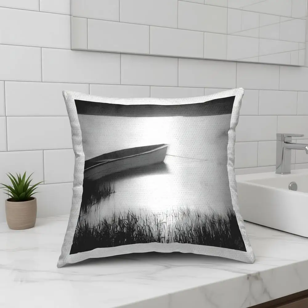 Serene Shoreline Rowboat Outdoor Throw Pillow, 18 x 7 x 18, Black
Serene Shoreline Rowboat Outdoor Throw Pillow, 18 x 7 x 18, Black