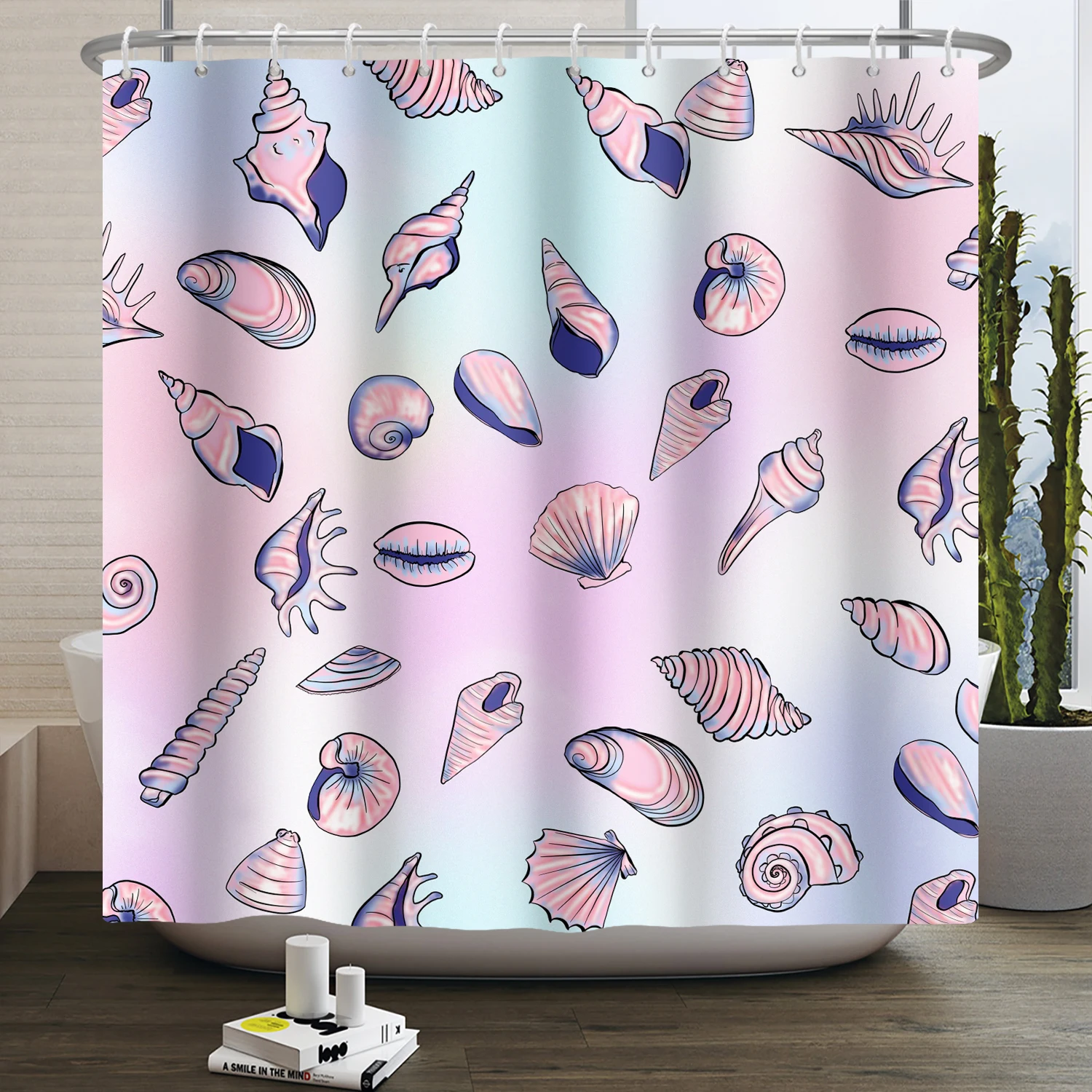 Cartoon Whale Shower Curtain Fishes Shell Pattern Home Bathroom Bathtud Dector Curtain Waterproof Polyester Fabric with Hooks
Cartoon Whale Shower Curtain Fishes Shell Pattern Home Bathroom Bathtud Dector Curtain Waterproof Polyester Fabric with Hooks