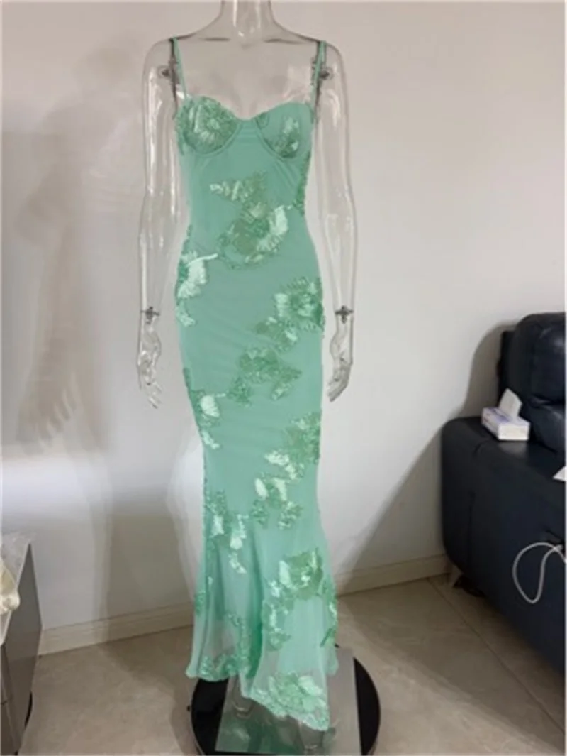 Mint Green Floral Prom Dress Jacquard Sexy Lace Up Back Sleeveless Mermaid Party Gown Formal Wedding Birthday Evening Robe
Mint Green Floral Prom Dress Jacquard Sexy Lace Up Back Sleeveless Mermaid Party Gown Formal Wedding Birthday Evening Robe