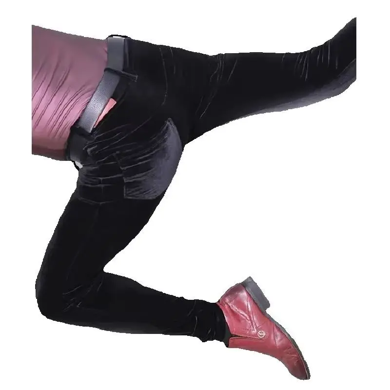 Mens Velvet Pencil Pants High-Elastic Tights Velour Jeans Style Trousers Casual Spring Autumn Winter Joggers Slim Fit Leggings
Mens Velvet Pencil Pants High-Elastic Tights Velour Jeans Style Trousers Casual Spring Autumn Winter Joggers Slim Fit Leggings